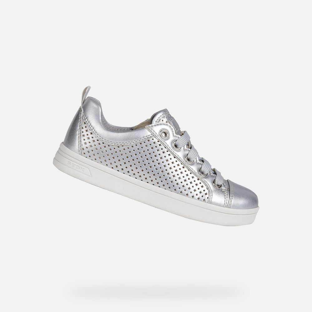 Geox Sneakers Silver Djrock - Geox Girls Shoes - GWDUNY682